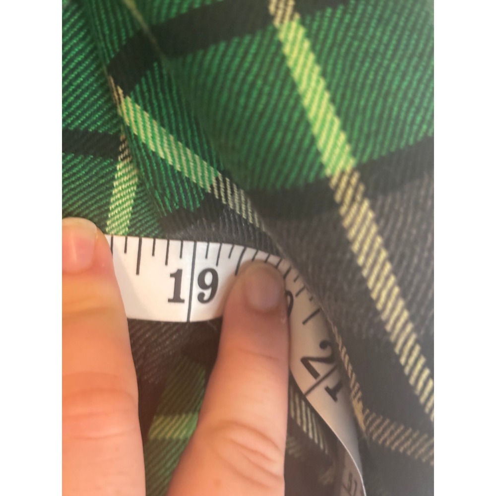 Escada Margaretha Ley Vintage Green Plaid Wool Blazer Studded Longline Jacket 40 - Picture 7 of 10